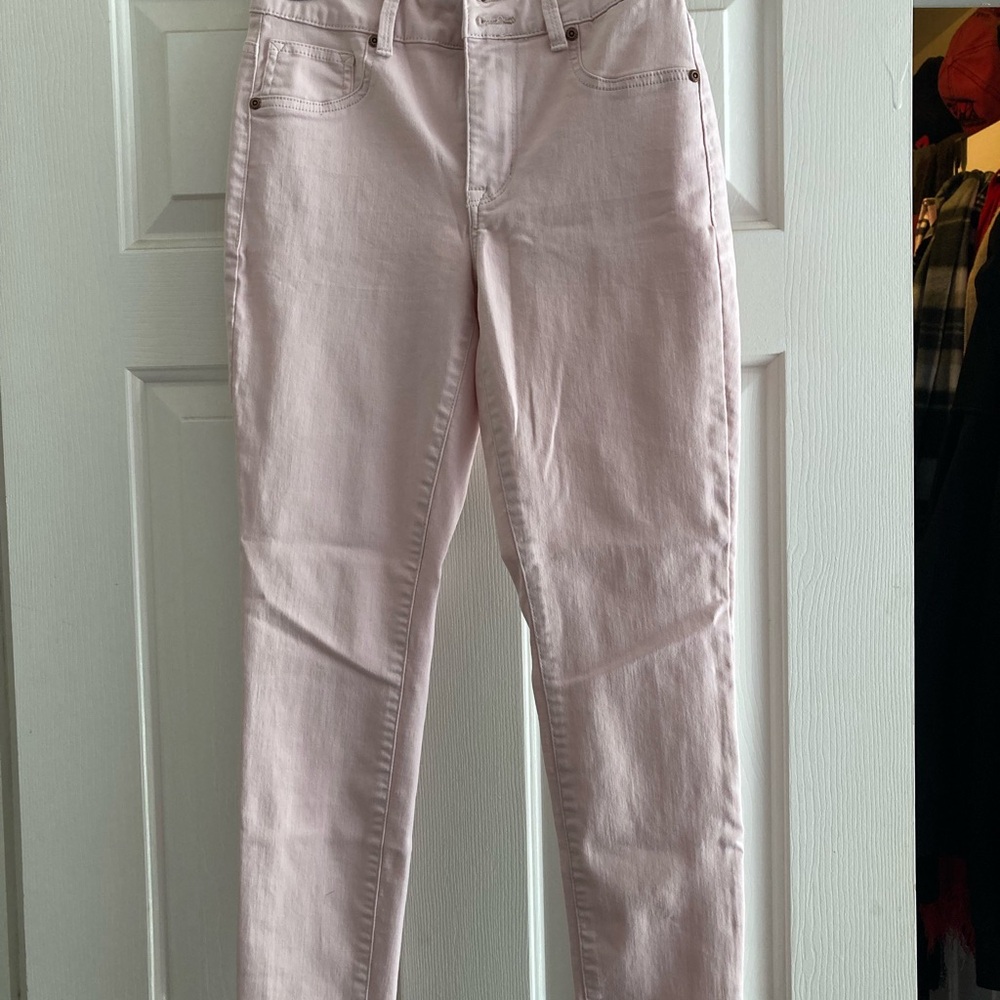 Maurices Pink Straight Leg Jeans Classic Style